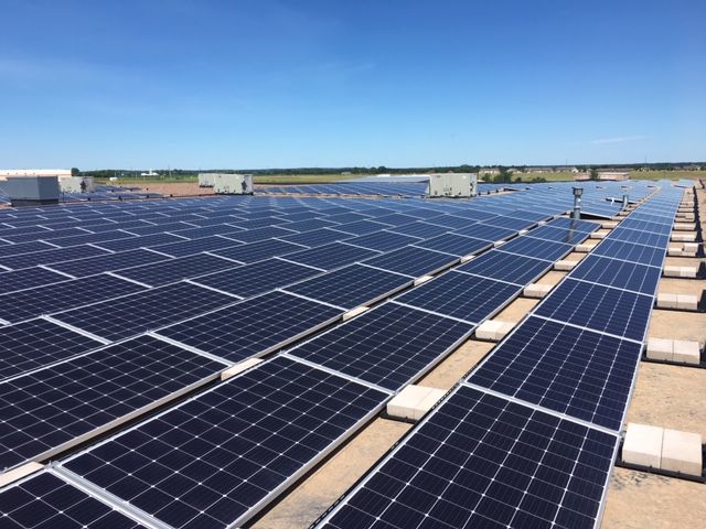 Solar panels at General Beverage